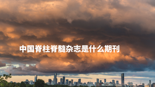 中国脊柱脊髓杂志是什么期刊 .jpg