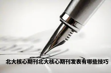 北大核心期刊发表有哪些技巧.jpg