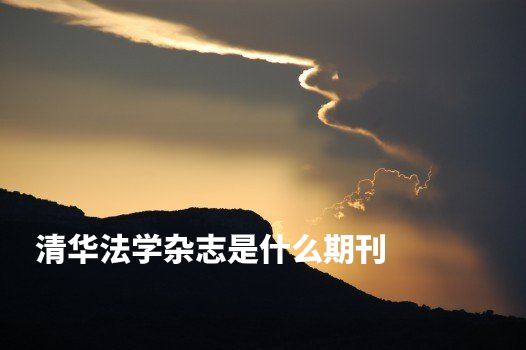 清华法学杂志是什么期刊 .jpg