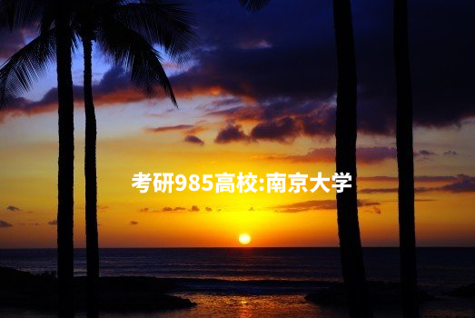 考研985高校：南京大学 .jpg