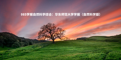 985学报自然科学综合：华东师范大学学报（自然科学版） .jpg