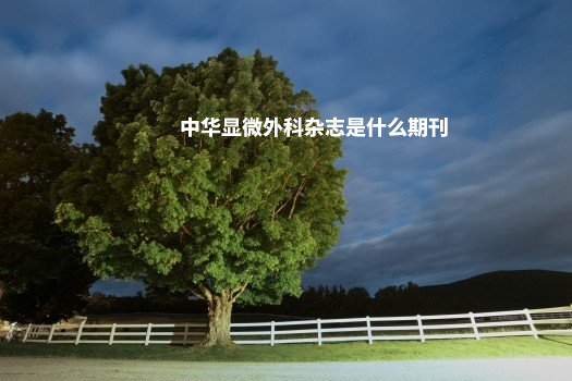 中华显微外科杂志是什么期刊 .jpg