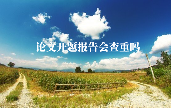 论文开题报告会查重吗 .jpg