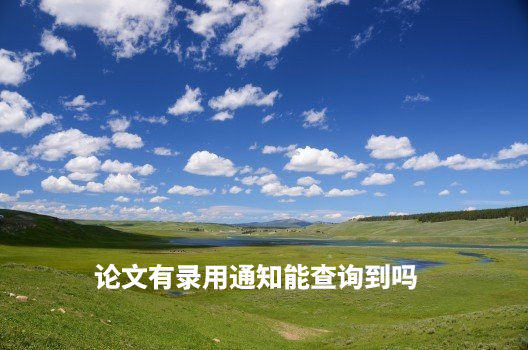 论文有录用通知能查询到吗 .jpg
