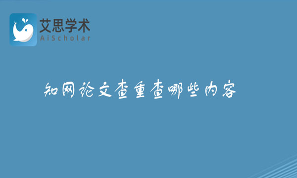 知网论文查重
