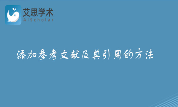 添加参考文献